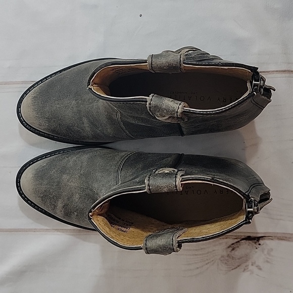 VERY Volatile Los Angeles Fringed Leather Ankel Boots or Booties Western 7.5 - Picture 5 of 8